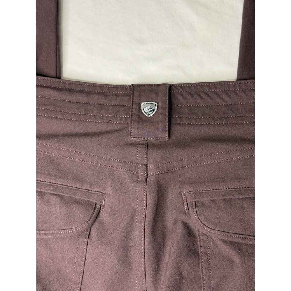 Kuhl Pants Women’s 6 REG Freeflex Roll Up Cargo Outdoor Hiking Burgundy - Picture 8 of 9